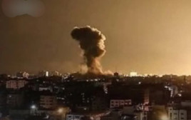 תקיפות בדרום סוריה (צילום: רשתות חברתיות)