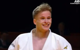 אפשר לחייך. גוטמן (צילום: צילום מסך, JudoTV)