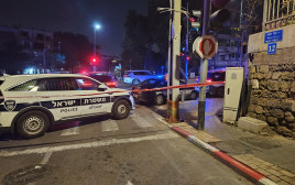 זירת הרצח ביפו (צילום: דוברות המשטרה)
