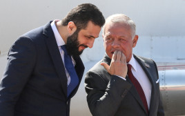 עבדאללה מלך ירדן ואל ג'ולאני (צילום: רויטרס)
