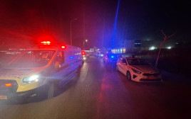 זירת הפיגוע באריאל, מרץ 2025 (צילום: TPS)