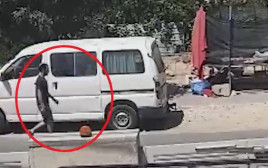 החשוד בפריצה לבתים בגוש עציון (צילום: דוברות המשטרה)