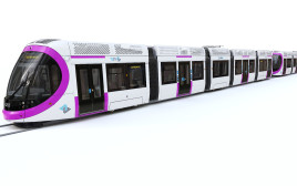 הרכבת הקלה של הקו הסגול בגוש דן (צילום: א. סטילרמן)
