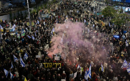 הפגנה לשחרור החטופים בתל אביב, מרץ 2025 (צילום: אבשלום ששוני)