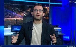 עקיבא נוביק, "חדשות הלילה" (צילום: צילום מסך כאן 11)