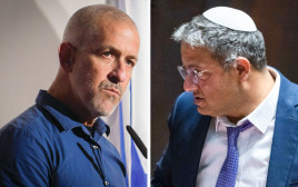 בן גביר, רונן בר (צילום: דובר צה"ל,אבשלום שושני)