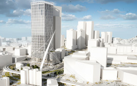מתחם בניין הדואר העתידי בירושלים (צילום: יגאל לוי אדריכלים SYL)