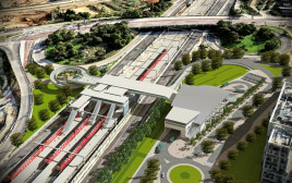 תחנת הרכבת הרצליה (צילום: רכבת ישראל, פלג קליינהאוז אדריכלים)