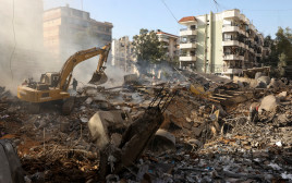 תקיפת חיל האוויר בדאחייה בביירות, 28.3.25 (צילום: רויטרס)