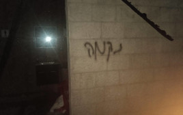 השחתת אולם האירועים הפלסטיני בכפר בידיא ביהודה ושומרון (צילום: שימוש לפי סעיף 27א')