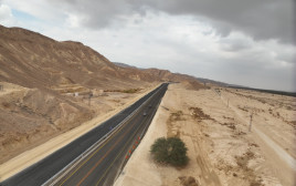 המקטע המשודרג בכביש 90 שנפתח (צילום: טאן.בי בנייה ופיקוח בע"מ)