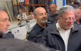 איתמר בן גביר ודני לוי בעימות ראשון לעיני המצלמות (צילום: צילום מסך)