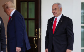 בנימין נתניהו, דונלד טראמפ (צילום: REUTERS/Leah Millis)