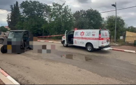 התהפכות טרקטורון במועצה אזורית מבואות חרמון (צילום: מד"א)