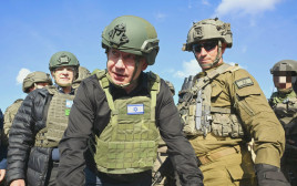 בנימין נתניהו ברצועת עזה (צילום: חיים צח, לע"מ)