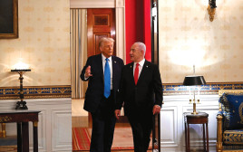 ראש הממשלה בנימין נתניהו נפגש עם נשיא ארהב דולד טראמפ בבית הלבן (צילום: אבי אוחיון לעמ)