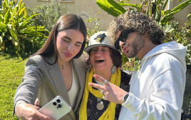 נס וסטילה במפגש עם בלה חיים (צילום: מטא)