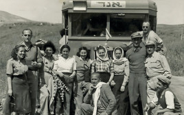 טיול של עובדי אגד, 1949 (צילום: ארכיון אגד)