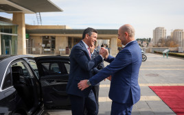 נשיא פרגוואי עם אמיר אוחנה (צילום: נועם מושקוביץ דוברות הכנסת)