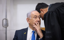 בנימין נתניהו בבית המשפט (צילום: מרים אלסטר פלאש 90)