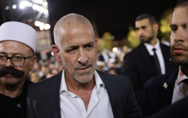 רונן בר בטקס יום הזיכרון לשואה ולגבורה, תשפ"ה (צילום: חיים גולדברג, פלאש 90)