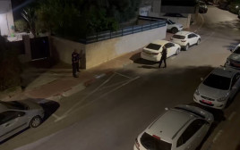 זירת האירוע בגבעת זאב (צילום: צילום מסך רשתות חברתיות לפי חוק 27א לזכויות יוצרים)