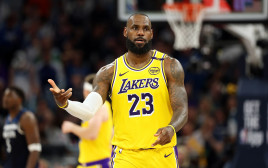 לברון ג'יימס, שחקן לוס אנג'לס לייקרס (צילום: GettyImages, David Berding)