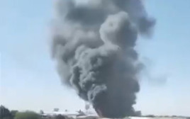 פיצוץ מסתורי במשהד, איראן (צילום: שימוש לפי סעיף 27א')