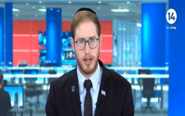 מוטי קסטל בערוץ 14 (צילום: צילום מסך ערוץ 14)
