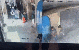 מסתערב מג"ב מחסל את המבוקש בשכם (צילום: מצלמת אבטחה, מצלמות אבטחה לפי סעיף 27 א')