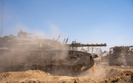 טנק ישראלי בעזה (צילום: דובר צה"ל)