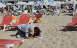 אזעקות בחוף בעקבות שיגור מתימן (צילום: TPS)