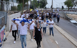 הצעדה למען שחרורו של גיא גלבוע דלאל (צילום: אבשלום ששוני)