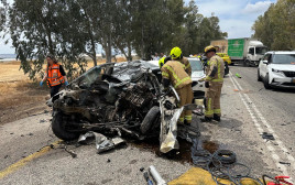 תאונת דרכים (צילום: כב"ה צפון)