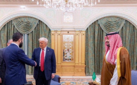 אחמד א-שרע, דונלד טראמפ (צילום: Saudi Press Agency/Handout via REUTERS )