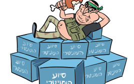 קריקטורה על הסיוע ההומניטרי (צילום: איור איציק סמוכה)