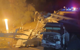 גשר קרס לתוך רכבת נוסעת ברוסיה (צילום: רויטרס)