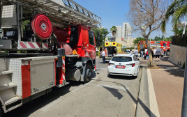שריפה במודיעין, בה נספו שני בני אדם (צילום: תיעוד מבצעי מד"א)