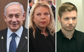 יאיר נתניהו, שרה נתניהו, בנימין נתניהו (צילום: אבשלום ששוני,רויטרס,קובי גדעון לע"מ)