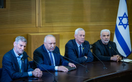 ראשי מפלגות האופוזיציה, ארכיון (צילום: יונתן זינדל, פלאש 90)