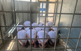 עצורים שהשתתפו בהפרת סדר ציבורי (צילום: דוברות שב"ס)