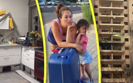 הבית של ליהיא גרינר שנפגע ממטח הירי מאיראן (צילום: מתוך אינסטגרם)