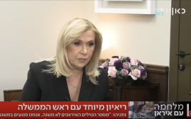איילה חסון מראיינת את בנימין נתניהו בכאן 11 (צילום: צילום מסך כאן 11)