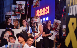 משפחות החטופים. דורשות להעמיד את יקיריהן בראש סדר העדיפויות (צילום: אבשלום ששוני)