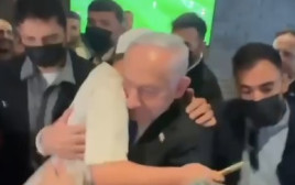 בנימין נתניהו במסעדה בבאר שבע (צילום: צילום מסך)