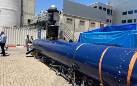 צוללת בלתי מאוישת שפיתחו בתעשייה האווירית (צילום: אבי אשכנזי)