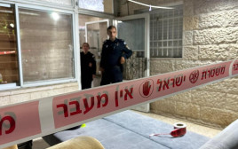 זירת רצח (צילום: דוברות המשטרה)