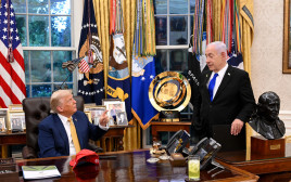 בנימין נתניהו, דונלד טראמפ (צילום: אבי אוחיון, לע"מ)