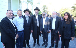 הצמרת הרבנית והעירונית של רמת גן  (צילום: דוד קשת)