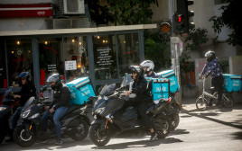 שליחי וולט (צילום: מרים אלסטר, פלאש 90)